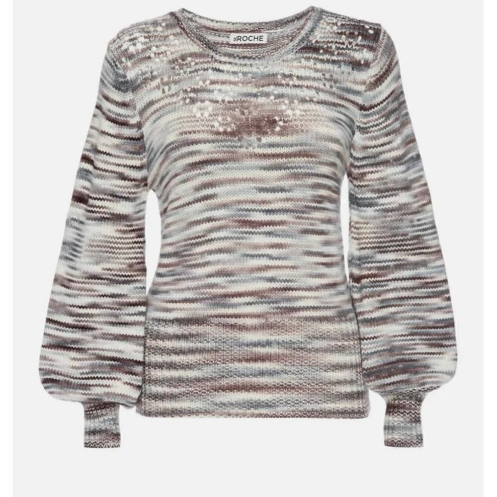 St. Roche Stormy 100% Marino Wool Pullover Sweater Size S NWT